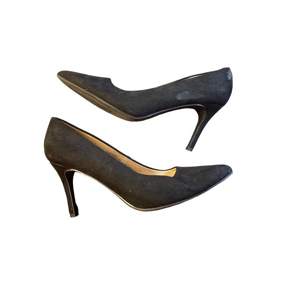 A New Day Black Pointed Toe High Heel Pumps SZ 9 - Picture 6 of 10